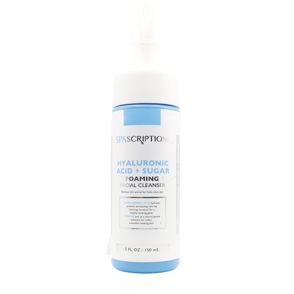 Spascriptions - Hyaluronic Acid + Sugar Foaming Facial Cleanser - 5 fl oz